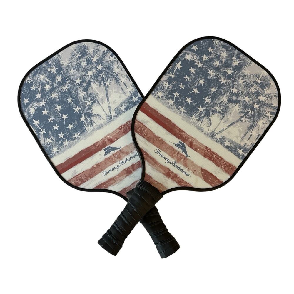 Tommy Bahama Pickleball Paddles USA Flag Textured Surface Set Of 2